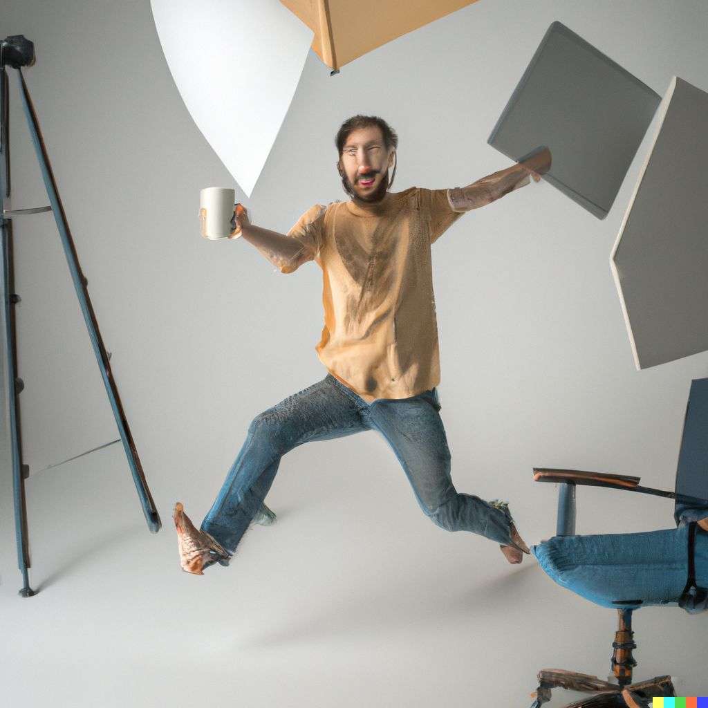 the discovery of gravity in a professional photography studio